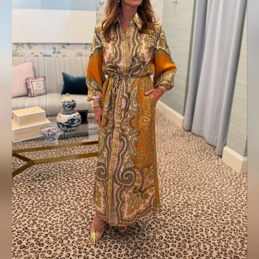 Alemais Clemenza Silk Shirtdress - Mult - Picture 7 of 16